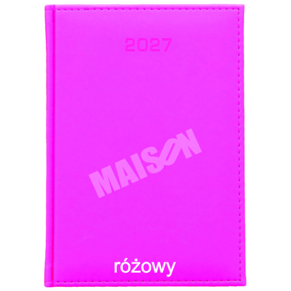 Kalendarz Raso Fluo dzienny A5 2027 z grawerem